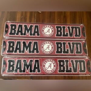 Bama Avenue metal sign each $15